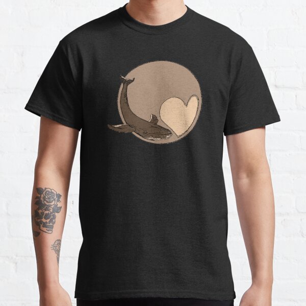Pluto: Whale and Heart Classic T-Shirt