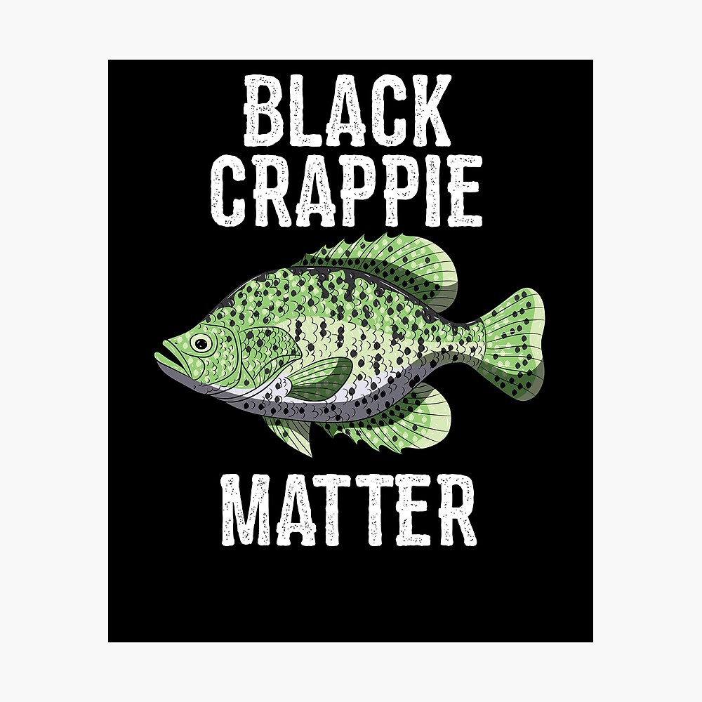 Funny Black Crappie Fishing Freshwater Fish Gift #35 Face Mask by Lukas  Davis - Pixels