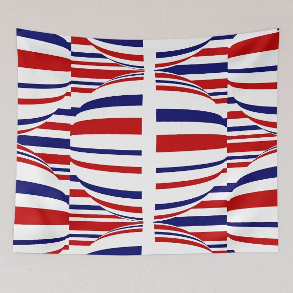 Item preview, A red, white and blue globe designed and sold by Tiia Vissak.