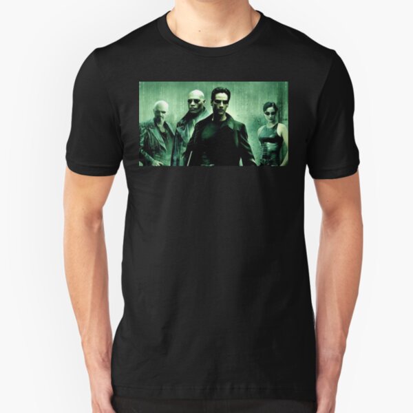 The Matrix Movie Art Slim Fit T-Shirt
