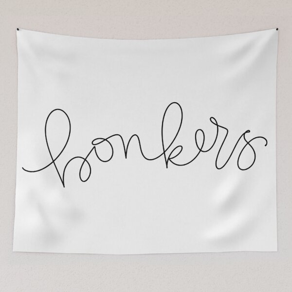 Item preview, Bonkers - simple calligraphy  designed and sold by Tressa Jones.