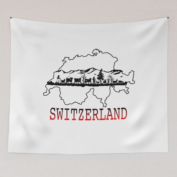 Item preview, Switzerland Map designed and sold by BaliChili.