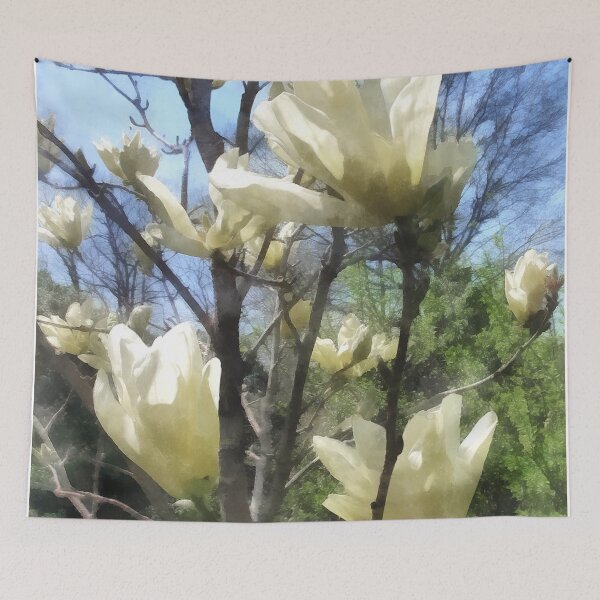 Item preview, White Magnolia Branches  designed and sold by Susan Savad.