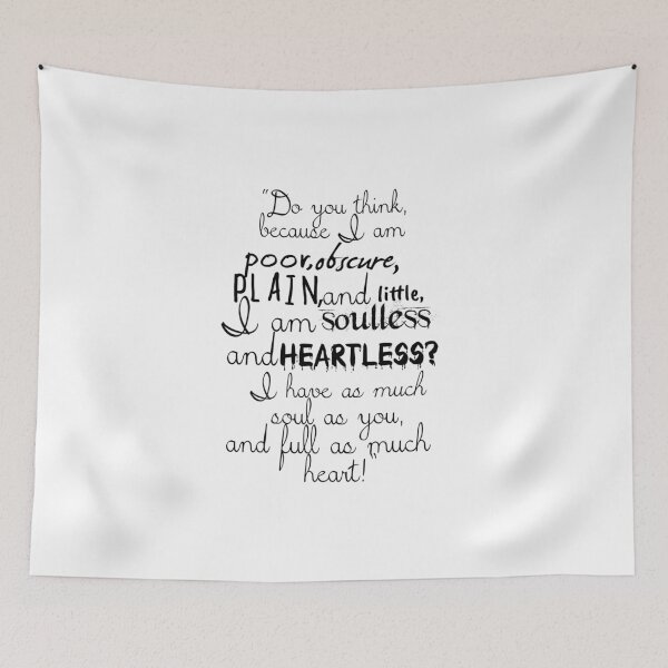 Item preview, Literature Lovers' Jane Eyre-Inspired "Poor, Obscure, Plain, and Little" designed and sold by mulberrydragon.