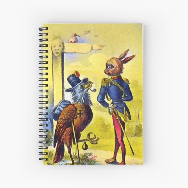 Eagle and Hare Meet on the Road Spiral Notebook