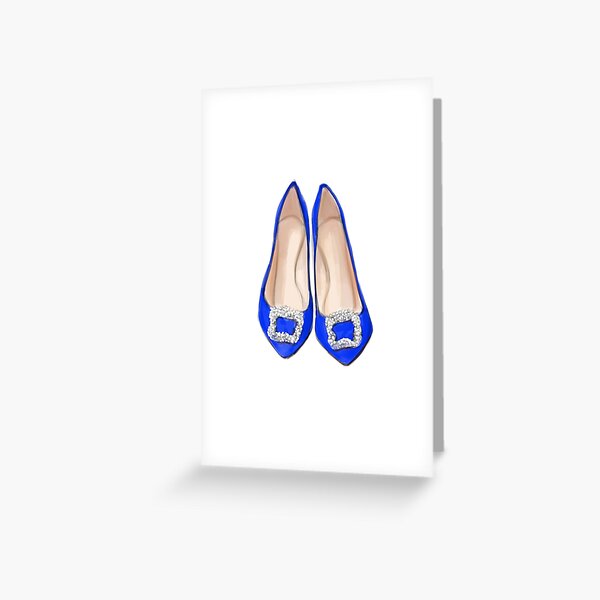 Blue Manolos Greeting Card