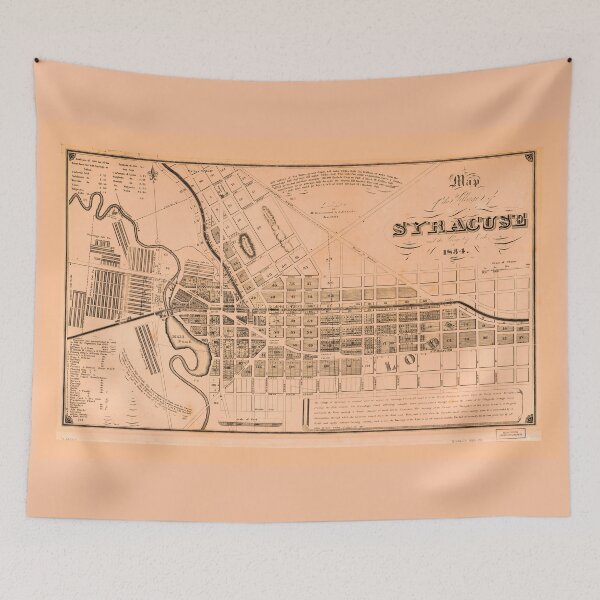 Item preview, Map of the Village of Syracuse and Lodi, New York (1834) designed and sold by allhistory.