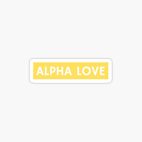 Alpha Love Sticker