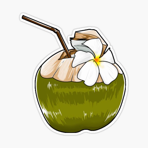 50 cartoon fruit stickers coconut drink stickers laptop water