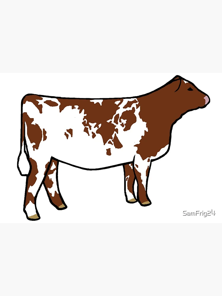 Cow and Calf Print - Cow Print - Beef Shorthorn Art - Beef Shorthorn Wall Art - Shorthorn Contemporary Art - Modern Cow Print good