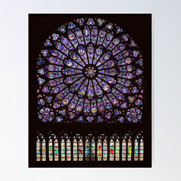 Item preview, Notre Dame Cathedral Paris Rose Window designed and sold by antiqueart.