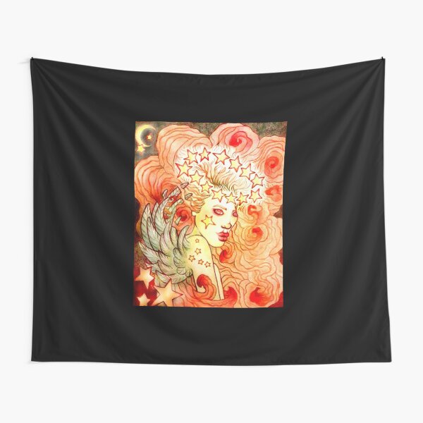 Glamorous Star Angel image titled: Glow created by Stephanie Ann Garcia Tapestry