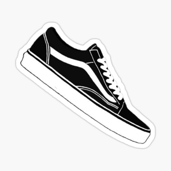 Black Shoe Sticker