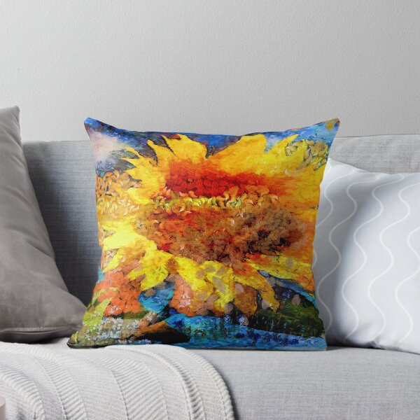 Item preview, Textured orange Sunflower designed and sold by Alexandr Zadiraka.