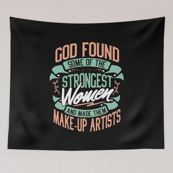 Item preview, Strong Woman Make Up Artists Profession Gift Idea designed and sold by haselshirt.