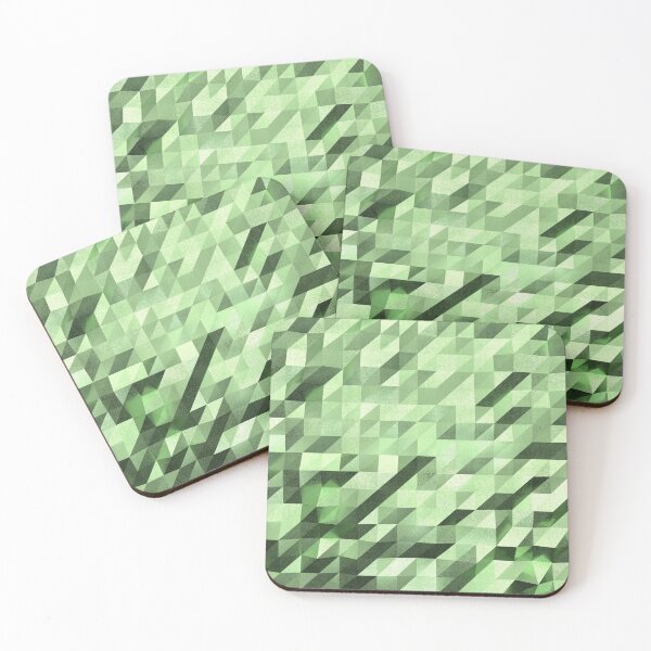 Item preview, Slanted Squares - Green designed and sold by CosmicView.