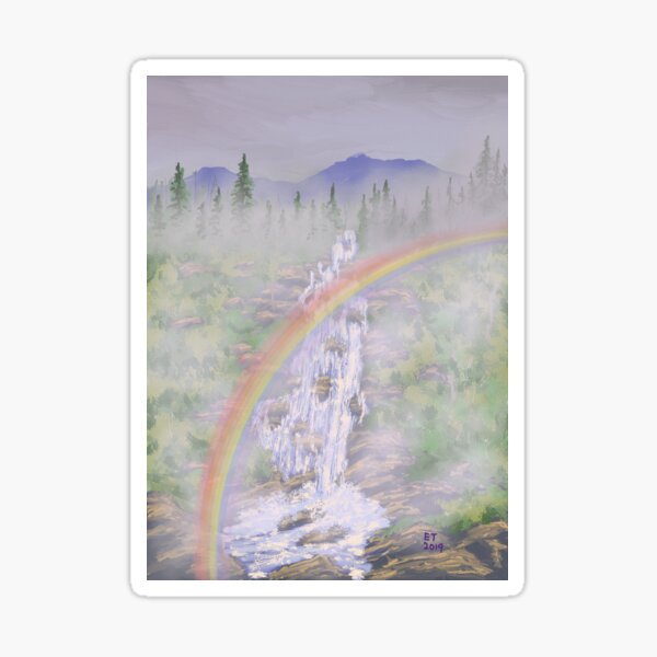 Rainbow Falls Sticker