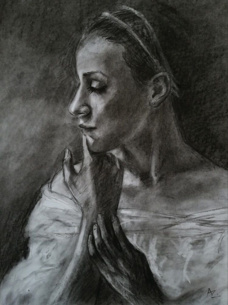 Thumbnail 7 of 7, Oversized T-Shirt, Portrait of a ballerina designed and sold by Anthropolog.