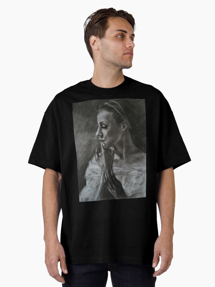 Thumbnail 2 of 7, Oversized T-Shirt, Portrait of a ballerina designed and sold by Anthropolog.