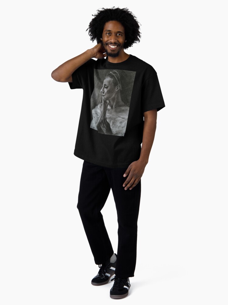 Thumbnail 4 of 7, Oversized T-Shirt, Portrait of a ballerina designed and sold by Anthropolog.