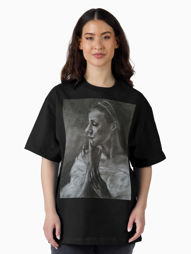 Thumbnail 1 of 7, Oversized T-Shirt, Portrait of a ballerina designed and sold by Anthropolog.