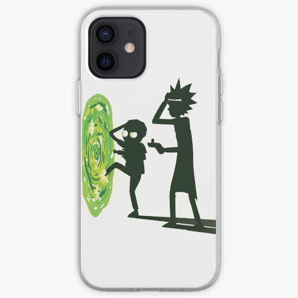 Rick and Morty - Portal Travel (White) iPhone Soft Case