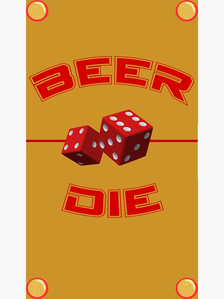 "Beer Die" Sticker by cocreations Redbubble