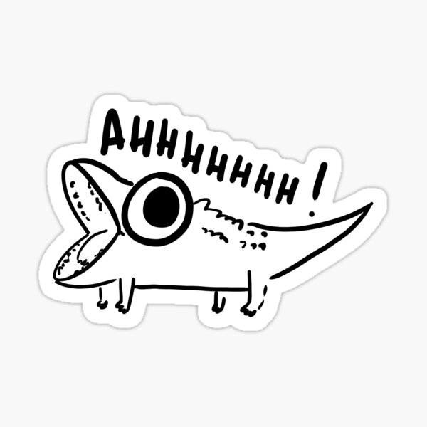 AHHHH LIZARD Sticker