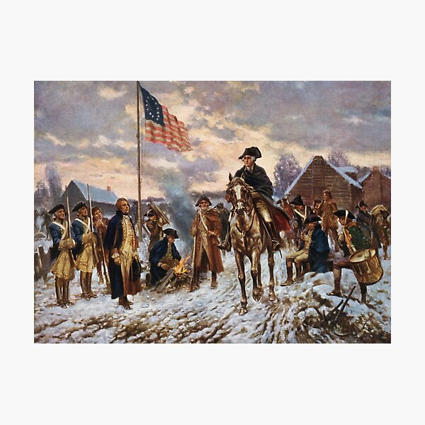 Vista previa del artículo con la obra «Washington en Valley Forge», diseñado y vendido por warishellstore.