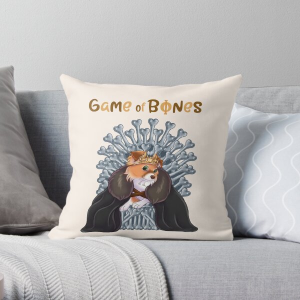 Game of Thrones parody - Game of Bones by Chiwowy Throw Pillow