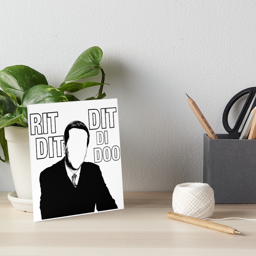 Andy Bernard Quotes Rit Dit Dit Di Doo "The Office - Andy Bernard - Rit Dit Dit Di Doo" Art Board Print for