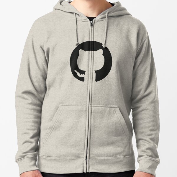 ★ github Zipped Hoodie