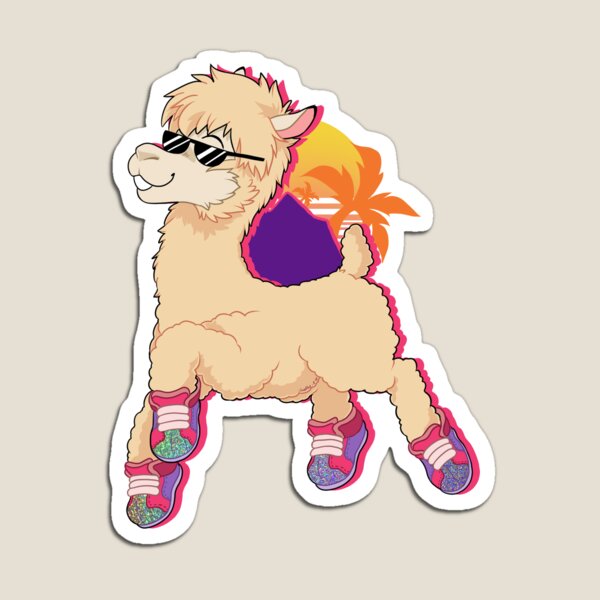 Item preview, retro alpaca designed and sold by Grethe-B.