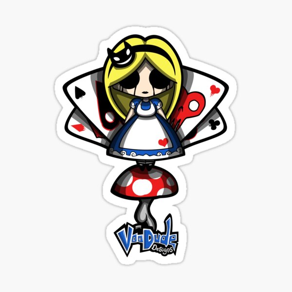 Alice Caterpillar Stickers Redbubble