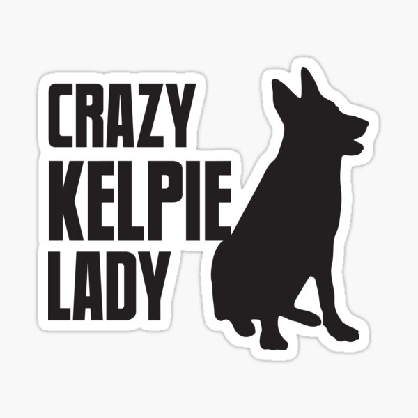 Item preview, Crazy Kelpie lady (with dog) designed and sold by jazzydevil.