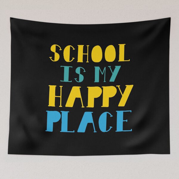 Item preview, SCHOOL is my happy place designed and sold by jazzydevil.