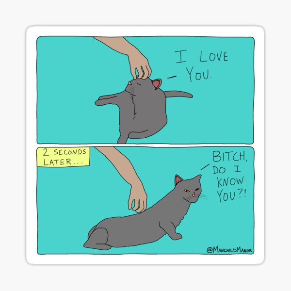 A Cat’s Love Sticker