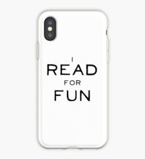 Vinilo o funda para iPhone I Read For Fun