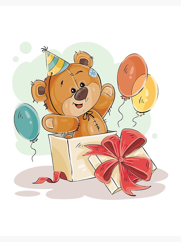 cute bear happy birthday