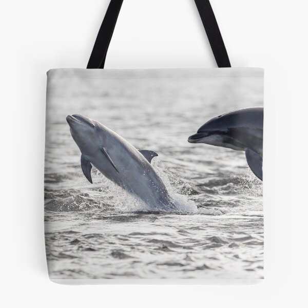 Item preview, Playful wild baby and adult dolphins designed and sold by chanonry.