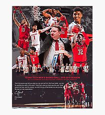 Der Basketball-Gedenkplakat 2018-2019 der Texas-Tech-Männer Fotodruck