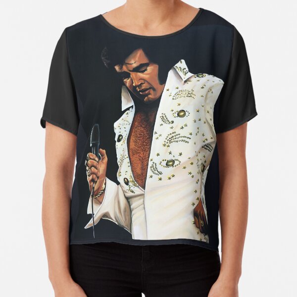 Elvis Presley Painting Chiffon Top