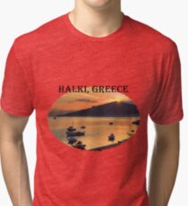 Halki Sunrise (version 1) Tri-blend T-Shirt
