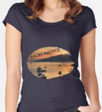 Halki Sunrise (version 2) Women's Fitted Scoop T-Shirt