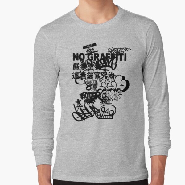 No Graffiti All Black Label Long Sleeve T-Shirt