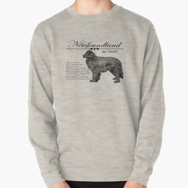 Newfie / Newfoundland Love - Storybook Style Typographic Design Pullover Sweatshirt