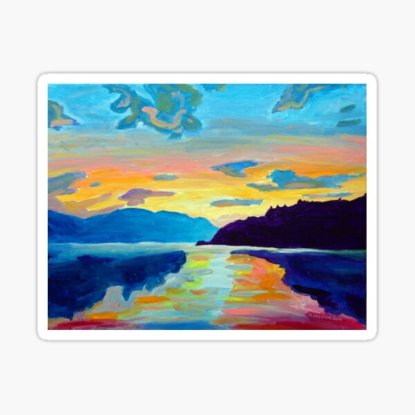 Crossing Lake Okanagan Sticker