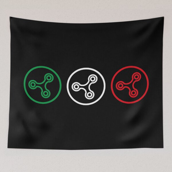 Item preview, Tri Color Repeating Icons designed and sold by lotusland.