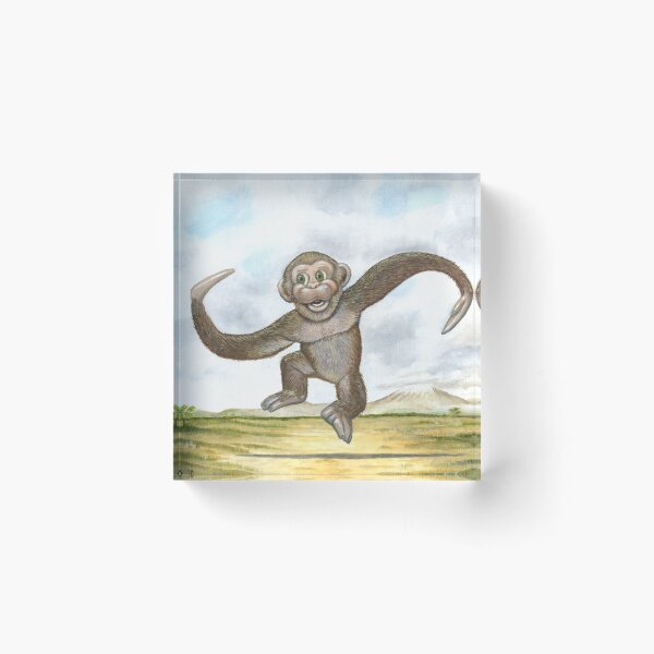 Cupa Simia (Barrel Monkey) Acrylic Block
