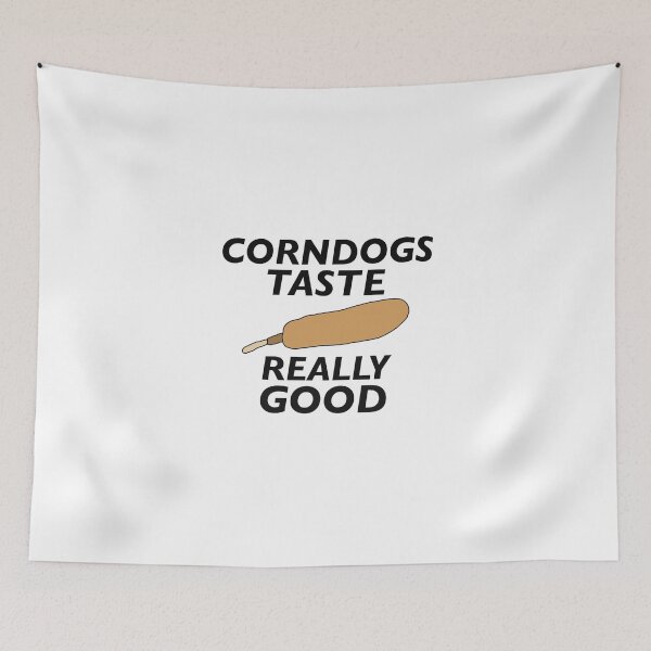 Item preview, Corndogs Taste Really Good Funny Shirt Sticker Gag Gift  designed and sold by blueversion.